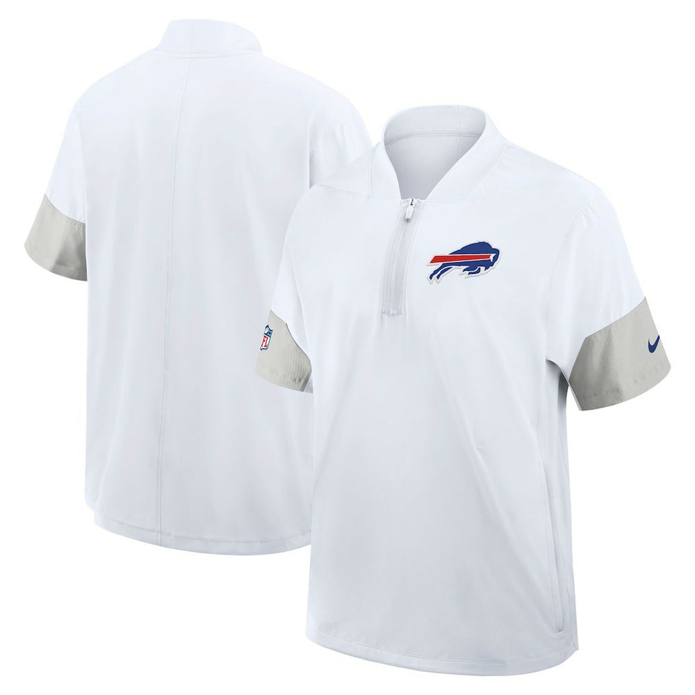 Sideline Short Sleeve Quarter-Zip Dri-FIT Coach Jacket - Buffalo Bills Jackets