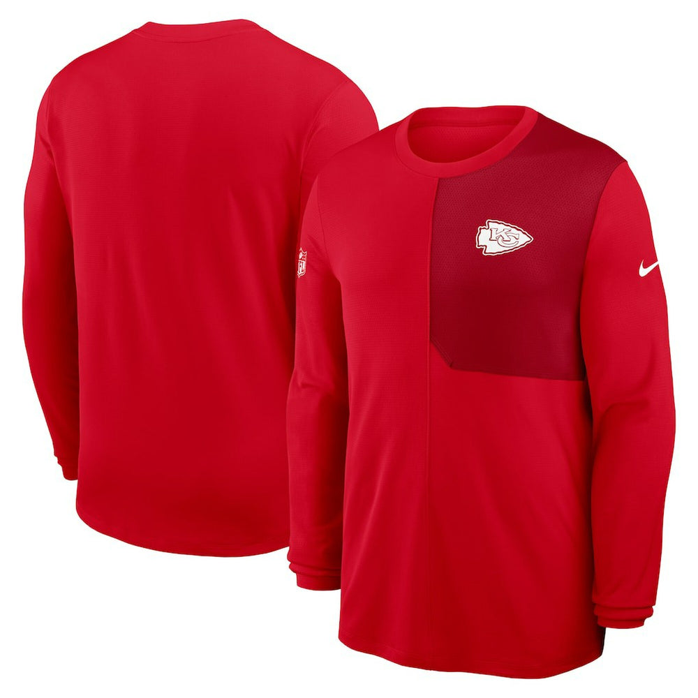 Sideline Coach UV Dri-FIT Long Sleeve Shirt - Kansas City Chiefs