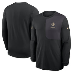 Sideline Coach UV Dri-FIT Long Sleeve Shirt - New Orleans Saints