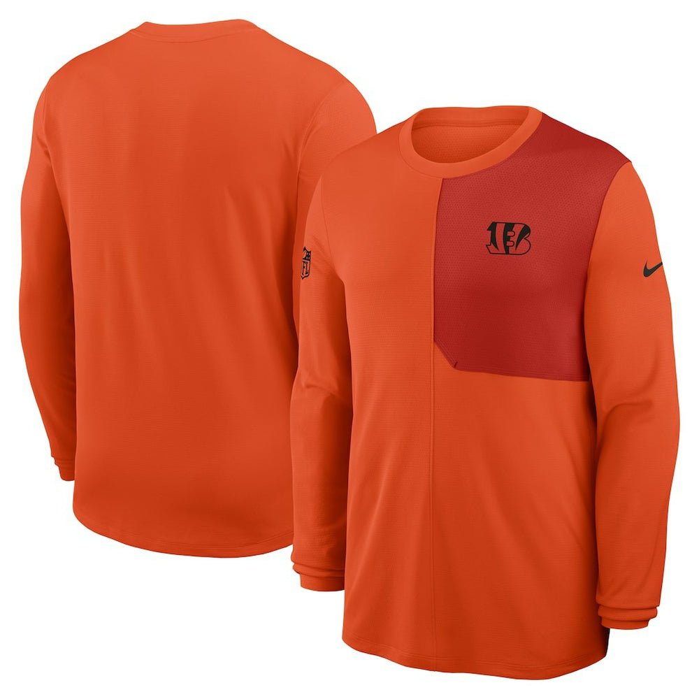 Sideline Coach UV Dri-FIT Long Sleeve Shirt - Cincinnati Bengals