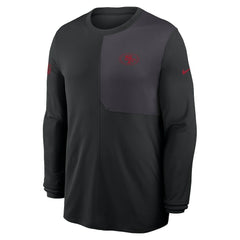 Sideline Coach UV Dri-FIT Long Sleeve Shirt - San Francisco 49ers