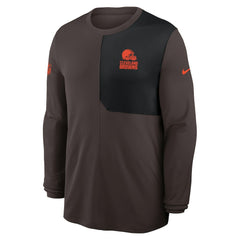 Sideline Coach UV Dri-FIT Long Sleeve Shirt - Cleveland Browns