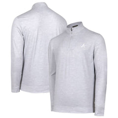 Gray Atlanta Braves Sublime Tri-Blend Quarter-Zip Jacket
