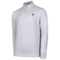 Gray Philadelphia Phillies Sublime Tri-Blend Quarter-Zip Jacket
