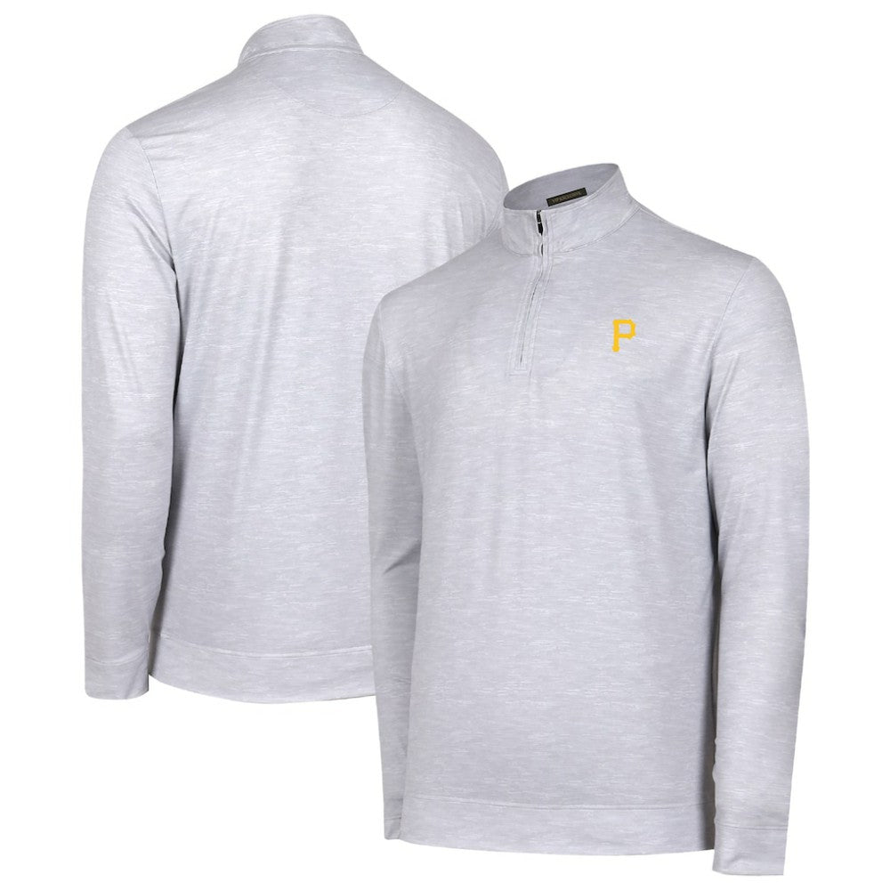 Gray Pittsburgh Pirates Sublime Tri-Blend Quarter-Zip Jacket
