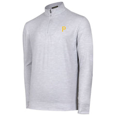 Gray Pittsburgh Pirates Sublime Tri-Blend Quarter-Zip Jacket