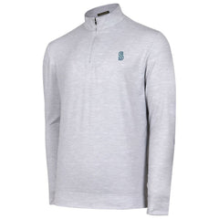 Gray Seattle Mariners Sublime Tri-Blend Quarter-Zip Jacket