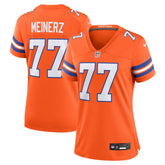 Quinn Meinerz Women's Mile High Collection 1977 Throwback Player Game Jersey - Denver Broncos Jerseys