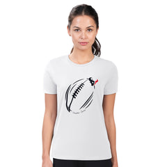 G-III 4Her by Carl Banks Women's Super-Slim Fit Lightweight Subtle Football T-Shirt - Houston Texans T-shirts