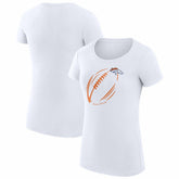 G-III 4Her by Carl Banks Women's Super-Slim Fit Lightweight Subtle Football T-Shirt - Denver Broncos T-shirts