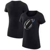 G-III 4Her by Carl Banks Women's Super-Slim Fit Lightweight Subtle Football T-Shirt - Indianapolis Colts T-shirts