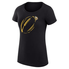 G-III 4Her by Carl Banks Women's Super-Slim Fit Lightweight Subtle Football T-Shirt - Minnesota Vikings T-shirts