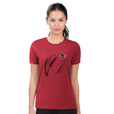 G-III 4Her by Carl Banks Women's Super-Slim Fit Lightweight Subtle Football T-Shirt - Houston Texans T-shirts