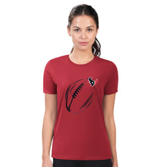 G-III 4Her by Carl Banks Women's Super-Slim Fit Lightweight Subtle Football T-Shirt - Houston Texans T-shirts