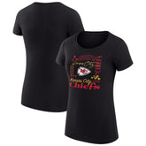 G-III 4Her by Carl Banks Women's Super-Slim Fit Lightweight Collage Team T-Shirt - Kansas City Chiefs T-shirts