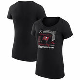 G-III 4Her by Carl Banks Women's Super-Slim Fit Lightweight Collage Team T-Shirt - Tampa Bay Buccaneers T-shirts