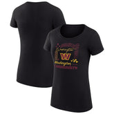 G-III 4Her by Carl Banks Women's Super-Slim Fit Lightweight Collage Team T-Shirt - Washington Commanders T-shirts