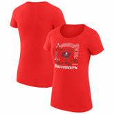 G-III 4Her by Carl Banks Women's Super-Slim Fit Lightweight Collage Team T-Shirt - Tampa Bay Buccaneers T-shirts