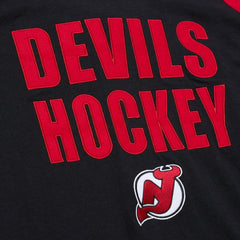 NHL New Jersey Devils Mitchell & Ness Legendary Slub Raglan Long Sleeve T-Shirt