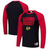 NHL Chicago Blackhawks Mitchell & Ness Legendary Slub Raglan Long Sleeve T-Shirt