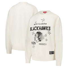 NHL Chicago Blackhawks Mitchell & Ness Women's Logo 3.0 Pullover Sweatshirt