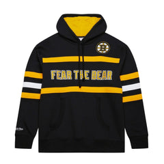 NHL Boston Bruins Mitchell & Ness Head Coach Slogan Pullover Hoodie