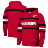 NHL Detroit Red Wings Mitchell & Ness Head Coach Slogan Pullover Hoodie