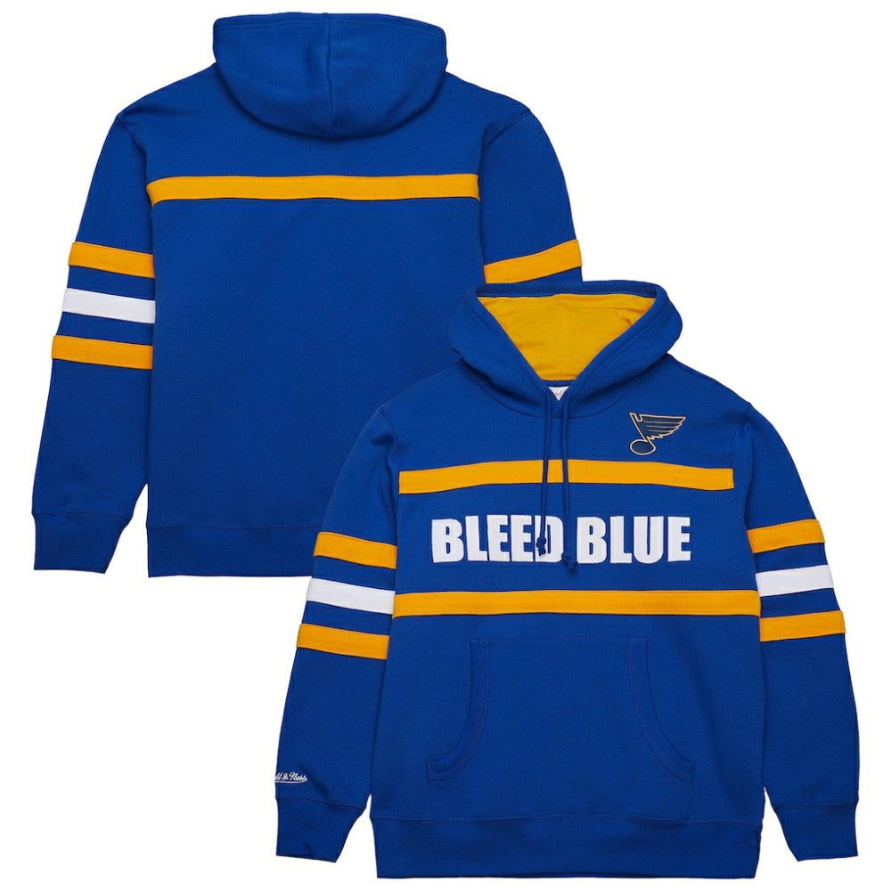 NHL St. Louis Blues Mitchell & Ness Head Coach Slogan Pullover Hoodie