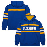NHL St. Louis Blues Mitchell & Ness Head Coach Slogan Pullover Hoodie