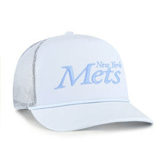 Light Blue New York Mets '47 Foundation Script Hitch Adjustable Trucker Hat