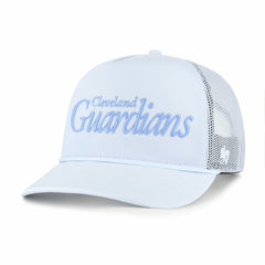 Light Blue Cleveland Guardians '47 Foundation Script Hitch Adjustable Trucker Hat