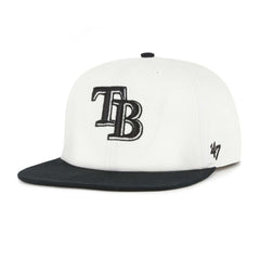 White/Black Tampa Bay Rays '47 Foundation Captain Snapback Hat