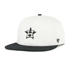 White/Black Houston Astros '47 Foundation Captain Snapback Hat