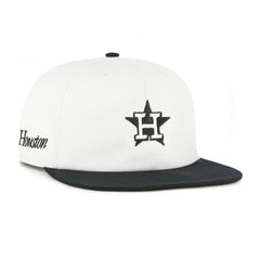 White/Black Houston Astros '47 Foundation Captain Snapback Hat