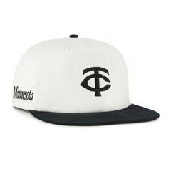 White/Black Minnesota Twins '47 Foundation Captain Snapback Hat