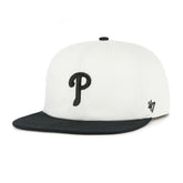 White/Black Philadelphia Phillies '47 Foundation Captain Snapback Hat