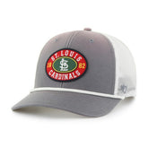 Gray/White St. Louis Cardinals '47 Tide Sweep Rope Trucker Adjustable Hat