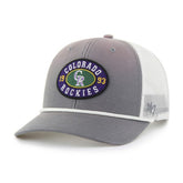Gray/White Colorado Rockies '47 Tide Sweep Rope Trucker Adjustable Hat
