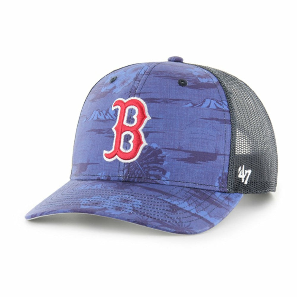 Blue '47 Boston Red Sox Fiji Trucker Adjustable Hat