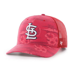 Red '47 St. Louis Cardinals Fiji Trucker Adjustable Hat