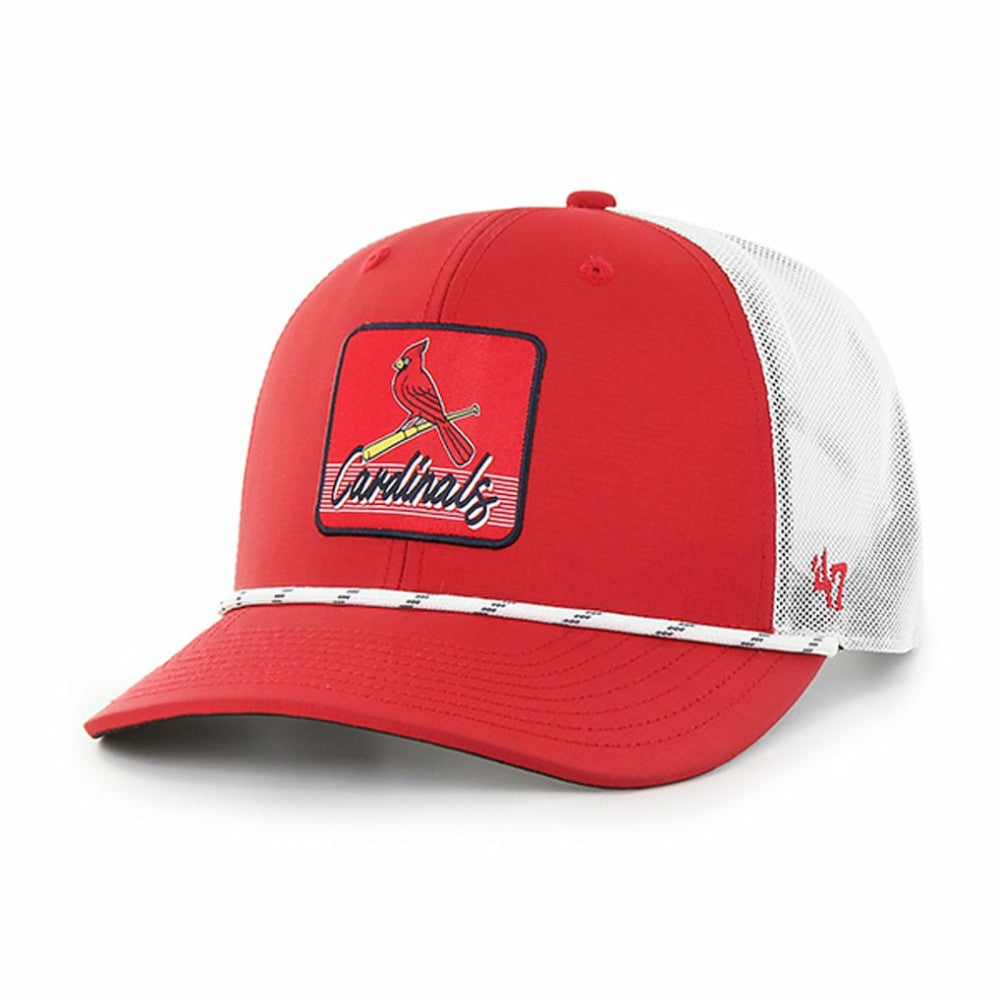 Red/White St. Louis Cardinals '47 Scratch Adjustable Trucker Hat
