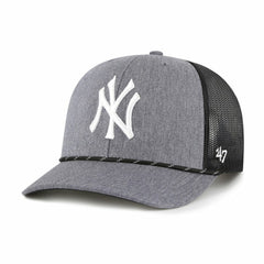 Charcoal New York Yankees '47 Carbon Rope Trucker Adjustable Hat