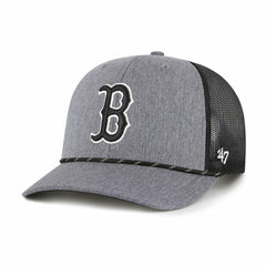 Charcoal Boston Red Sox '47 Carbon Rope Trucker Adjustable Hat