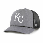 Charcoal Kansas City Royals '47 Carbon Rope Trucker Adjustable Hat