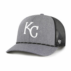 Charcoal Kansas City Royals '47 Carbon Rope Trucker Adjustable Hat