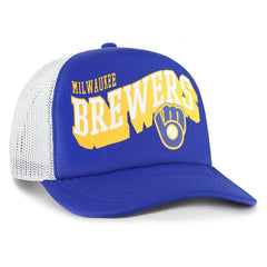 Royal Milwaukee Brewers '47 Meander Foam Trucker Snapback Hat