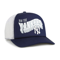 Navy New York Yankees '47 Meander Foam Trucker Snapback Hat
