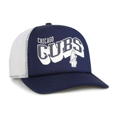 Navy Chicago Cubs '47 Meander Foam Trucker Snapback Hat