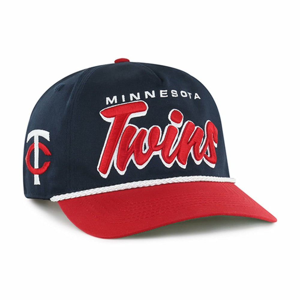 Navy Minnesota Twins '47 Dropshadow Rope Hitch Adjustable Hat