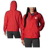 NHL Calgary Flames Columbia Women's Flash Challenger Omni-Wick Hoodie Full-Zip Windbreaker